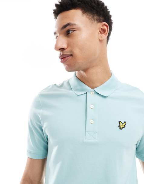 Lyle & Scott Ss polo shirts plain polo shirt in x580 future blue - view 1