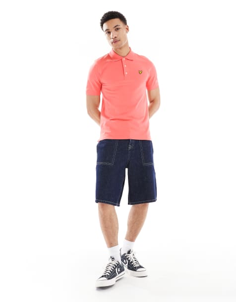 Lyle & Scott Ss polo shirts plain polo shirt in x586 coral stand - view 1