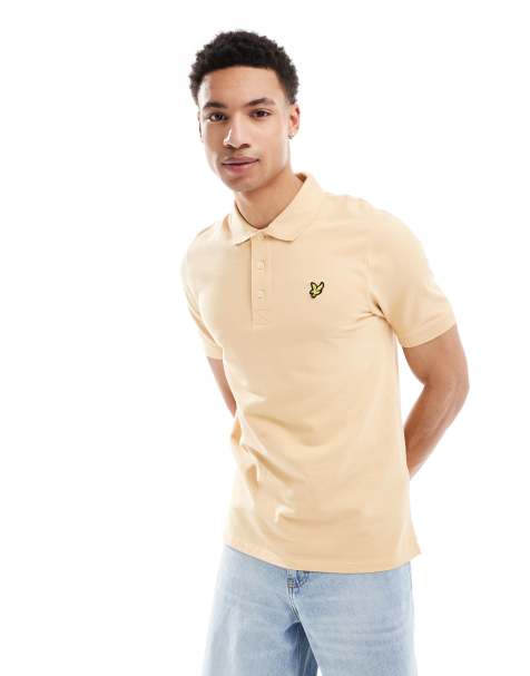 Lyle & Scott Ss polo shirts plain polo shirt in x596 sherbet - view 1