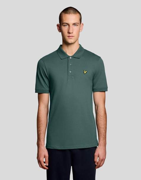 Lyle & Scott Ss polo shirts plain polo shirt in x858 silver pine