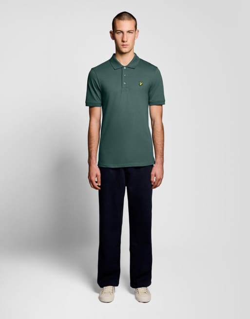 Lyle & Scott Ss polo shirts plain polo shirt in x858 silver pine, 2 of 6