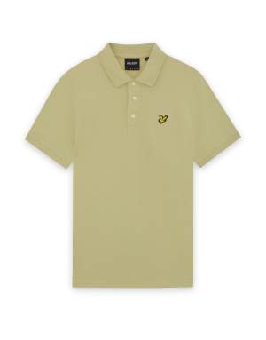 Lyle & Scott Ss polo shirts plain polo shirt in y119 herb green