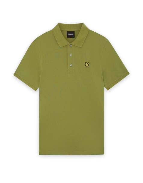 Lyle & Scott Ss polo shirts plain polo shirt in y123 shrub green - view 1