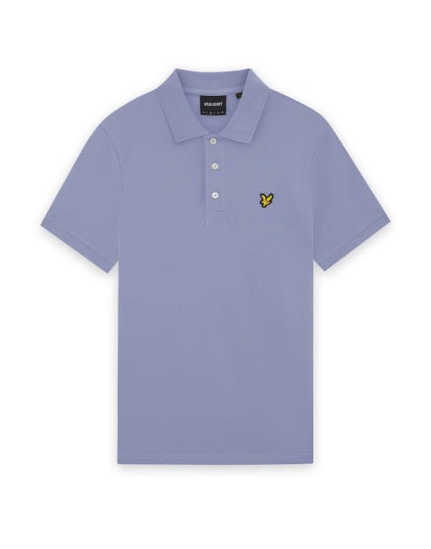 Lyle & Scott Ss polo shirts plain polo shirt in y128 bubble blue - view 1