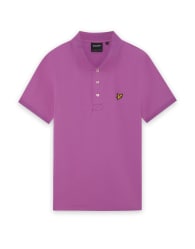 Lyle & Scott Ss polo shirts plain polo shirt in y298 prism pink