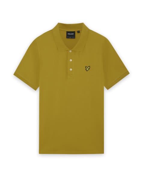 Lyle & Scott Ss polo shirts plain polo shirt in y308 bronze - view 1