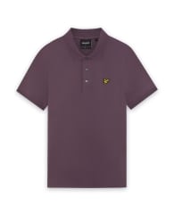 Lyle & Scott Ss polo shirts plain polo shirt in y320 noir plum