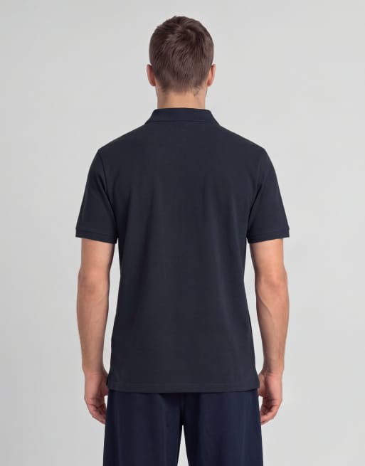 Lyle & Scott Ss polo shirts plain polo shirt in z271 dark navy, 3 of 5