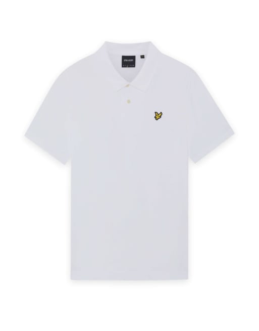 Lyle & Scott Ss polo shirts relaxed jersey polo shirt in 626 white, 5 of 6