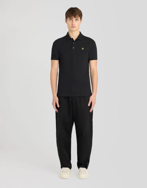 Lyle & Scott Ss polo shirts shield badge polo shirt in z865 jet black, 2 of 5