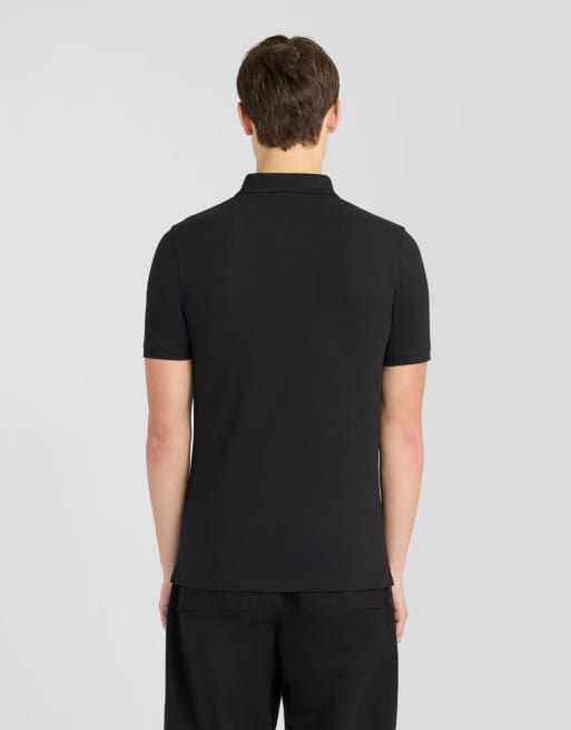 Lyle & Scott Ss polo shirts shield badge polo shirt in z865 jet black, 4 of 5