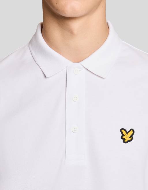 Lyle & Scott Ss polo shirts sports core polo in 626 white, 3 of 7