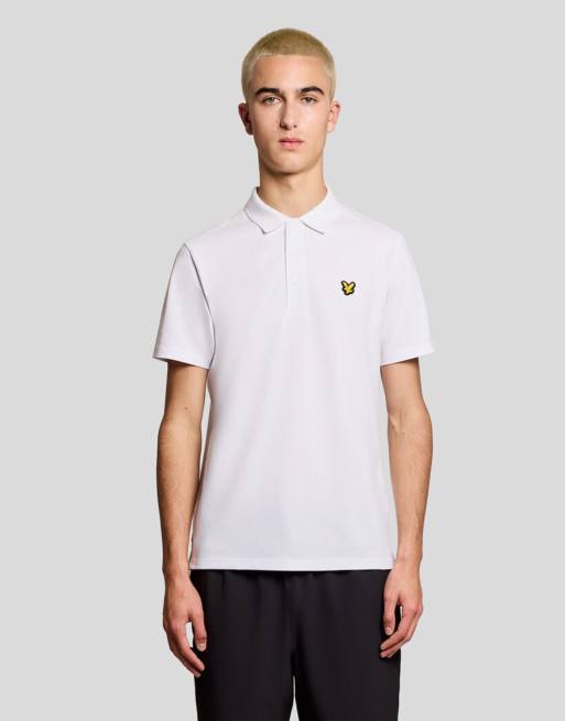 Lyle & Scott Ss polo shirts sports core polo in 626 white, 6 of 7