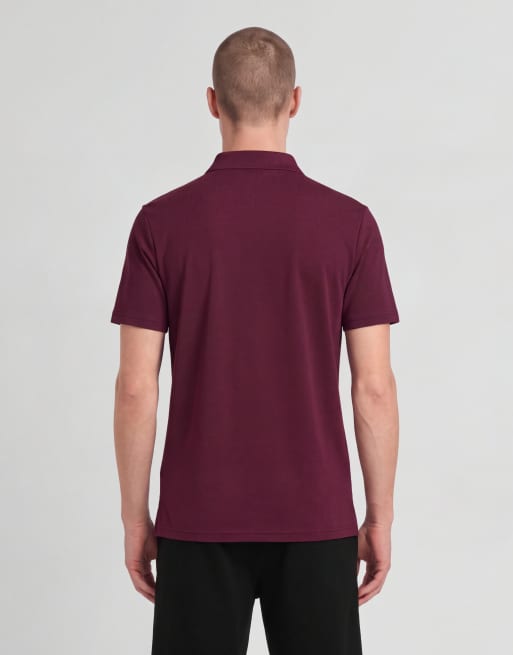 Lyle & Scott Ss polo shirts sports core polo in x202 plum, 3 of 5