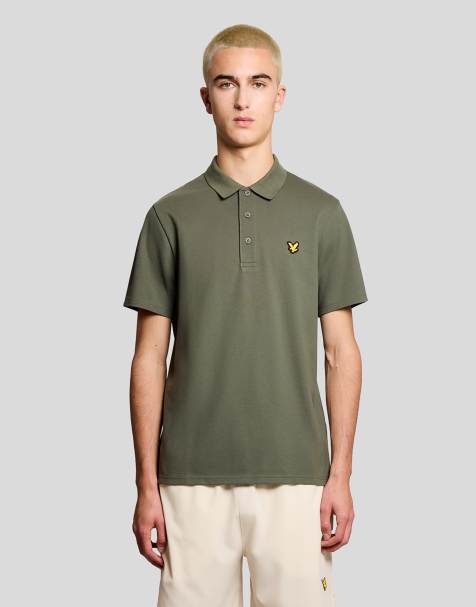 Lyle & Scott Ss polo shirts sports core polo in x65 cactus green - view 1