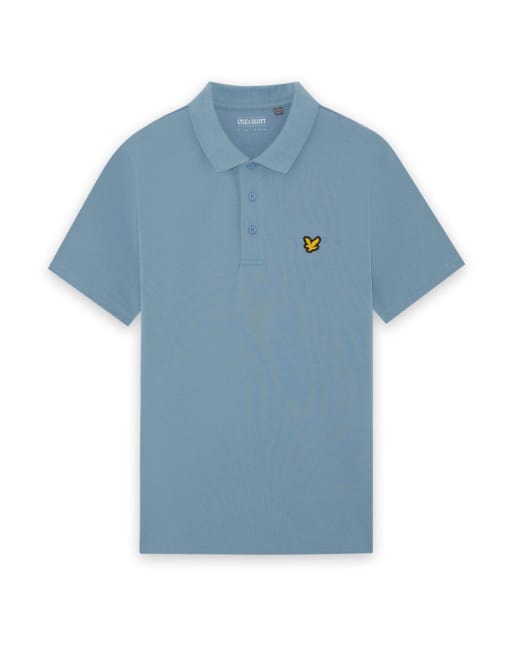 Lyle & Scott Ss polo shirts sports core polo in y276 steel blue, 5 of 6