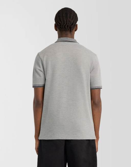Lyle & Scott Ss polo shirts static marl interlock polo shirt in y337 static black marl, 4 of 6