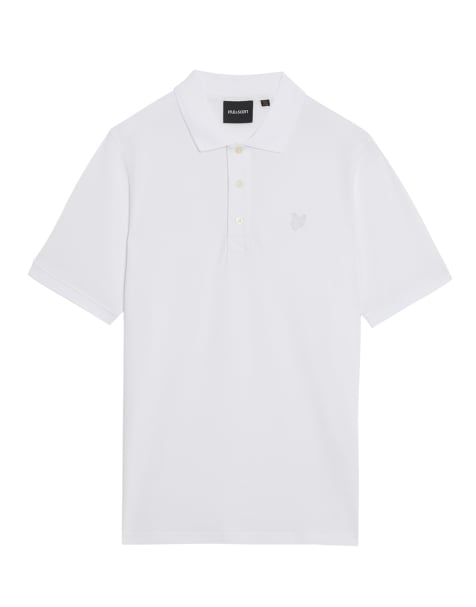 Lyle & Scott Ss polo shirts superfine polo shirt in 626 white - view 1