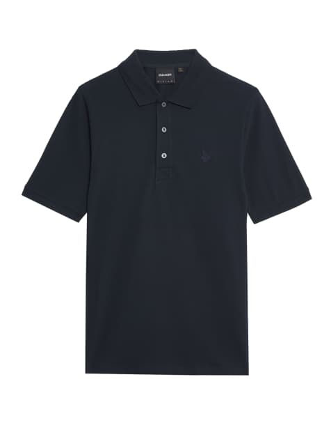 Lyle & Scott Ss polo shirts superfine polo shirt in z271 dark navy - view 1