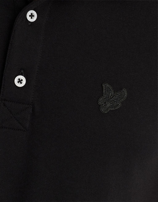 Lyle & Scott Ss polo shirts superfine polo shirt in z865 jet black, 7 of 7
