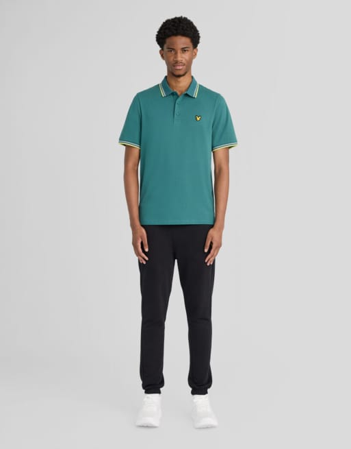 Lyle & Scott Ss polo shirts tipped sport core polo in y105 mediterranea, 2 of 6
