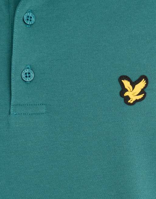 Lyle & Scott Ss polo shirts tipped sport core polo in y105 mediterranea, 6 of 6