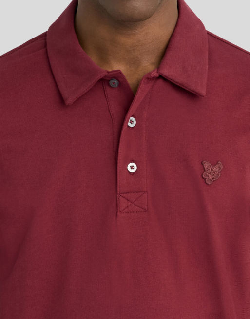 Lyle & Scott SS Polohemd aus Superfine in W976 Fairway Burgundy, 3 von 6
