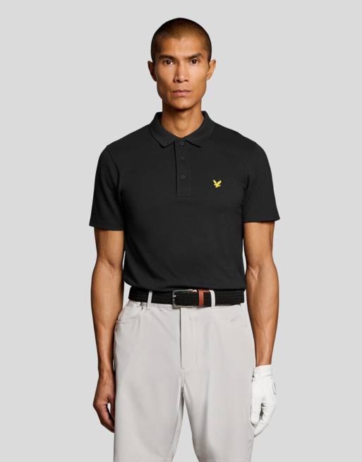Lyle & Scott Ss Polohemd Golf Core Polo in z865 Jet Black, 7 von 7