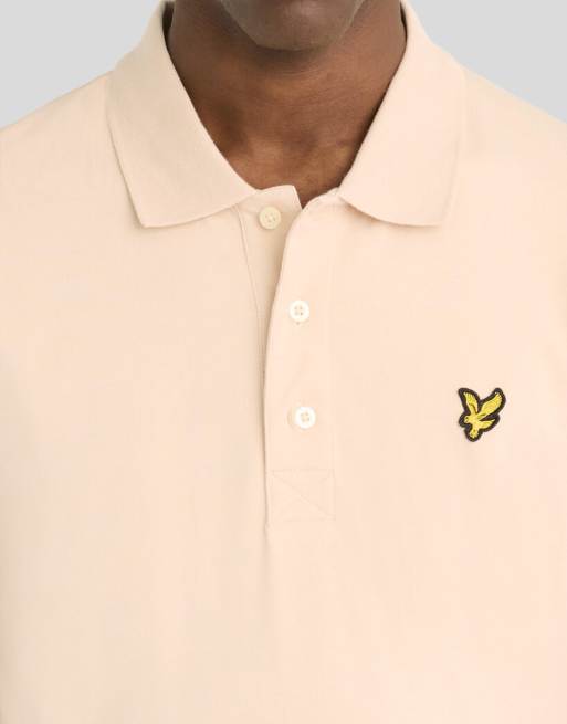 Lyle & Scott Ss poloshirts effen poloshirt in x555 walnootbeige, 3 van 6