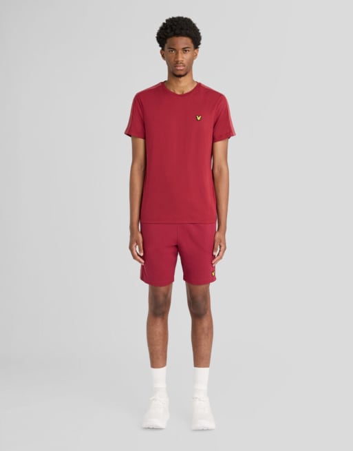 Lyle & Scott SS T-Shirt mit Jacquardband in x202 Plum, 2 von 5