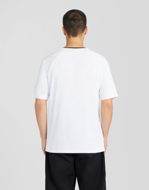 Lyle & Scott SS T-Shirt mit Kontraststreifen in 626 Weiß, 4 von 6