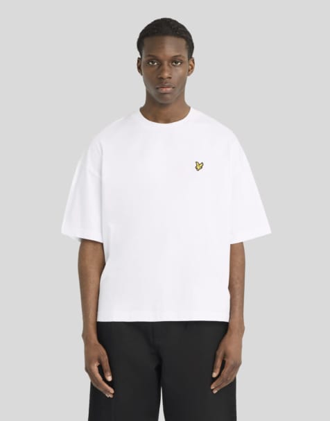 Lyle & Scott Ss t-shirts boxy fit t-shirt in 626 white - view 1