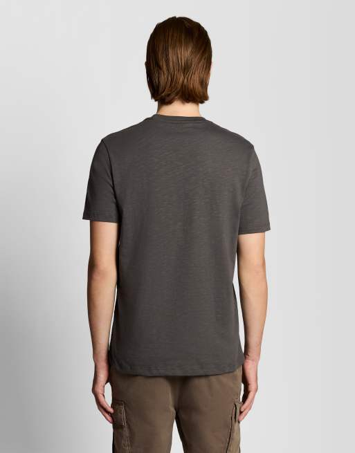 Lyle & Scott Ss t-shirts fine slub t-shirt in w635 gunmetal, 4 of 6