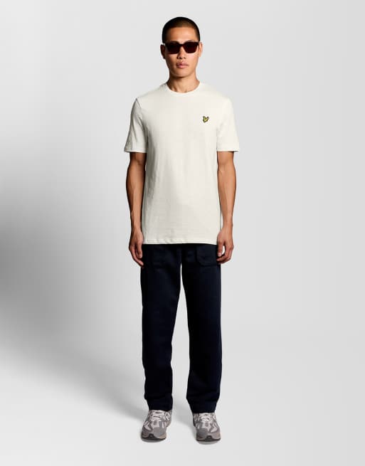 Lyle & Scott Ss t-shirts fine slub t-shirt in y126 ice cream, 2 of 6