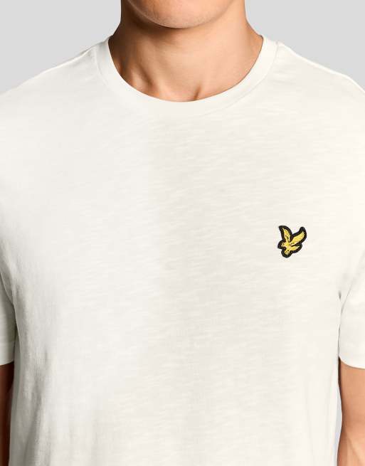 Lyle & Scott Ss t-shirts fine slub t-shirt in y126 ice cream, 3 of 6
