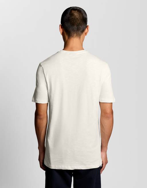 Lyle & Scott Ss t-shirts fine slub t-shirt in y126 ice cream, 4 of 6