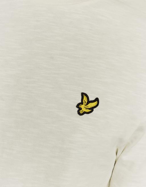 Lyle & Scott Ss t-shirts fine slub t-shirt in y126 ice cream, 6 of 6