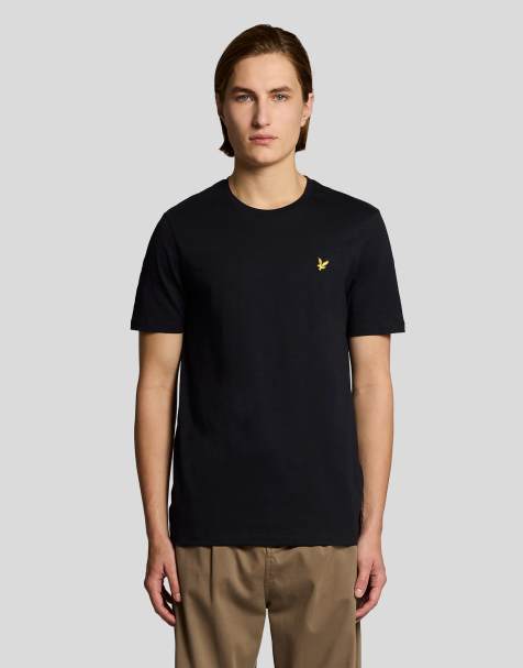 Lyle & Scott Ss t-shirts fine slub t-shirt in z865 jet black - view 1