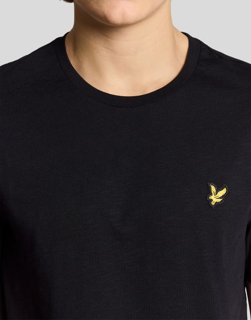 Lyle & Scott Ss t-shirts fine slub t-shirt in z865 jet black, 3 of 6