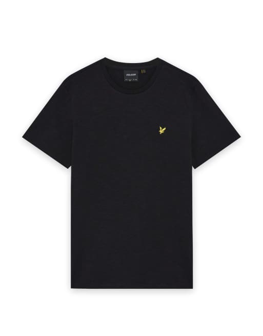 Lyle & Scott Ss t-shirts fine slub t-shirt in z865 jet black, 5 of 6