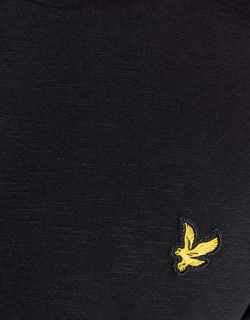 Lyle & Scott Ss t-shirts fine slub t-shirt in z865 jet black, 6 of 6