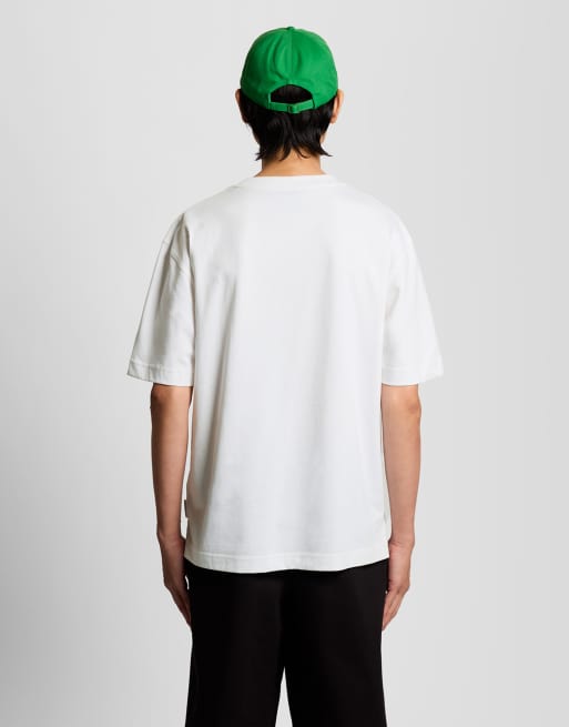 Lyle & Scott Ss t-shirts floral embroidered t-shirt in 626 white, 3 of 5