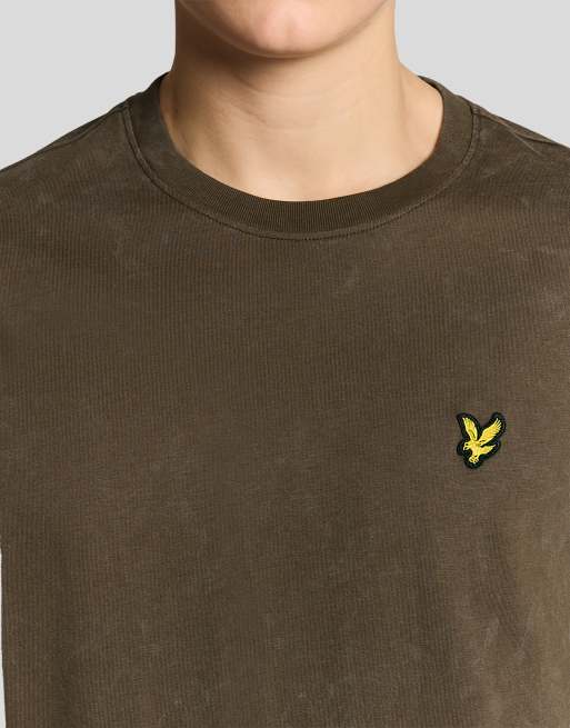 Lyle & Scott Ss t-shirts heavy laundered t-shirt in y118 soft black, 3 of 6