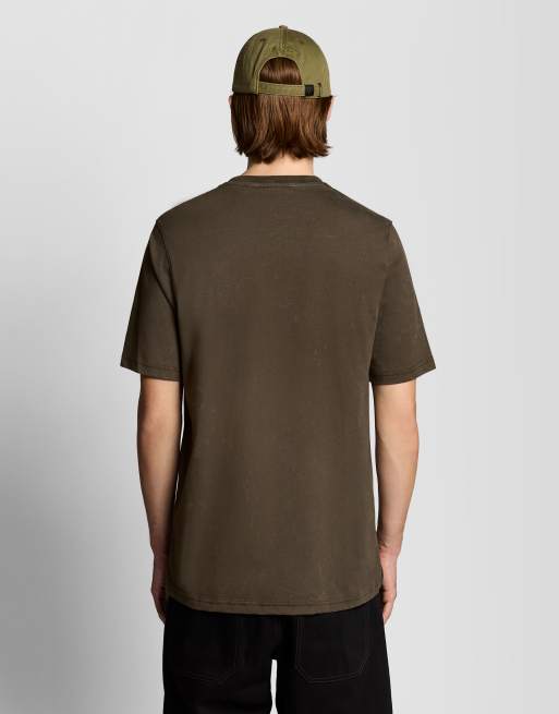 Lyle & Scott Ss t-shirts heavy laundered t-shirt in y118 soft black, 4 of 6