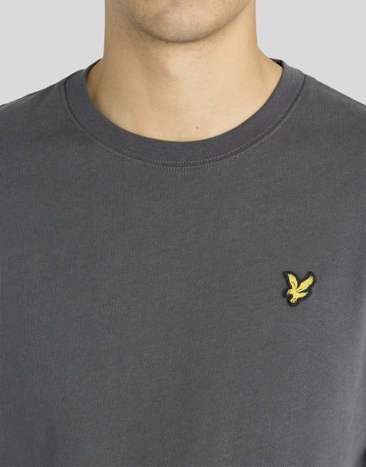 Lyle & Scott Ss t-shirts heavyweight t-shirt in khaki smok, 3 of 6