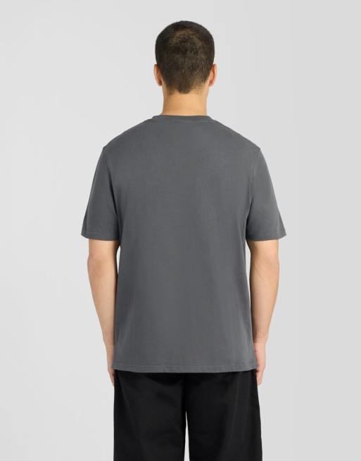Lyle & Scott Ss t-shirts heavyweight t-shirt in W783 Khaki Smoke, 4 of 6