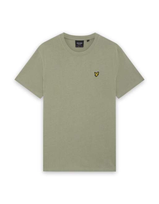 Lyle & Scott Ss t-shirts heavyweight t-shirt in W783 Khaki Smoke, 5 of 6
