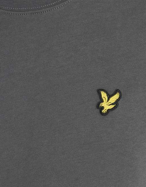 Lyle & Scott Ss t-shirts heavyweight t-shirt in W783 Khaki Smoke, 6 of 6