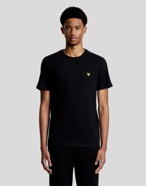 Lyle & Scott Ss t-shirts jacquard tape t-shirt in z865 jet black, 7 of 7