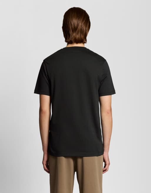 Lyle & Scott Ss T-shirts met V-hals in zwart, 4 van 6